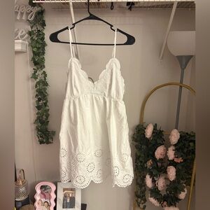 Abercrombie & Fitch White Eyelet Dress